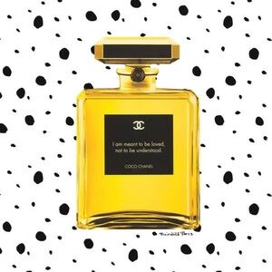 NWT Fairchild Paris Chanel Bottle Quote Hanging Plaque